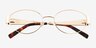 Liora Doré MétalMontures de lunettes de vue d'EyeBuyDirect, Vue Rapprochée