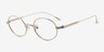 Montague Silver MetalEyeglass Frames from EyeBuyDirect, Angle View