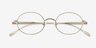Montague Silver MetalEyeglass Frames from EyeBuyDirect, Closed View