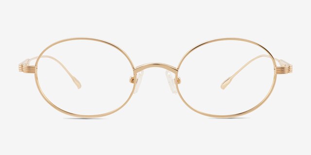 Montague Doré MétalMontures de lunettes de vue d'EyeBuyDirect, Vue de Face