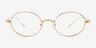 Montague Gold MetalEyeglass Frames from EyeBuyDirect, Front View