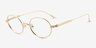 Montague Gold MetalEyeglass Frames from EyeBuyDirect, Angle View