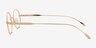 Montague Gold MetalEyeglass Frames from EyeBuyDirect, Side View
