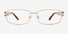 Branford Gold Acetate, MetalEyeglass Frames from EyeBuyDirect, Front View
