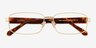 Branford Gold Acetate, MetalEyeglass Frames from EyeBuyDirect, Closed View