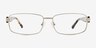 Branford Silver Acetate, MetalEyeglass Frames from EyeBuyDirect, Front View