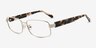 Branford Silver Acetate, MetalEyeglass Frames from EyeBuyDirect, Angle View