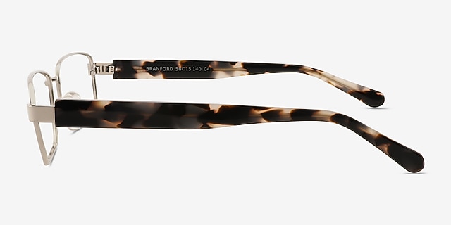 Branford Silver Acetate, MetalEyeglass Frames from EyeBuyDirect, Side View