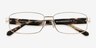 Branford Silver Acetate, MetalEyeglass Frames from EyeBuyDirect, Closed View