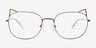 Cymric Rainbow MetalEyeglass Frames from EyeBuyDirect, Front View