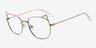 Cymric Rainbow MetalEyeglass Frames from EyeBuyDirect, Angle View
