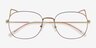 Cymric Rainbow MetalEyeglass Frames from EyeBuyDirect, Closed View
