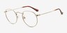 Daydream Silver MetalEyeglass Frames from EyeBuyDirect, Angle View