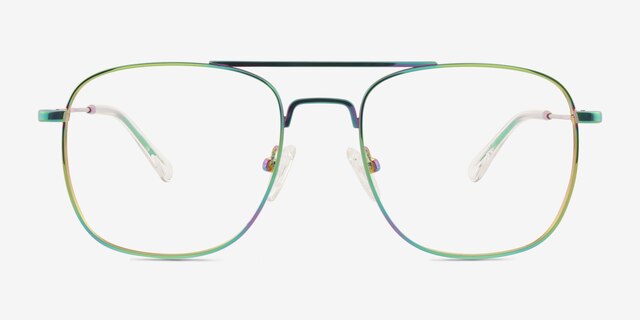 Fame Rainbow MetalEyeglass Frames from EyeBuyDirect, Front View