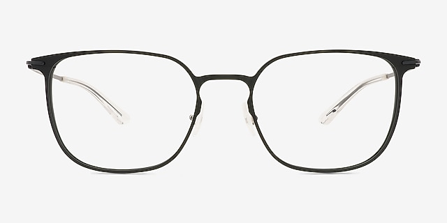 Density Vert foncé Aluminium-alloyMontures de lunettes de vue d'EyeBuyDirect, Vue de Face