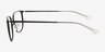 Density Dark Green Aluminium AlloyEyeglass Frames from EyeBuyDirect, Side View