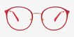Tizzy Raspberry MetalEyeglass Frames from EyeBuyDirect, Front View