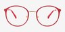 Tizzy Raspberry MetalEyeglass Frames from EyeBuyDirect, Front View
