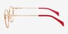 Tizzy Raspberry MetalEyeglass Frames from EyeBuyDirect, Side View