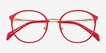 Tizzy Raspberry MetalEyeglass Frames from EyeBuyDirect, Closed View