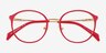Tizzy Raspberry MetalEyeglass Frames from EyeBuyDirect, Closed View