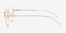 Whirl Shiny Gold MetalEyeglass Frames from EyeBuyDirect, Side View