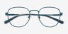 Whirl Matte Teal MétalMontures de lunettes de vue d'EyeBuyDirect, Vue Rapprochée
