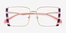 Stay True Rose Gold MetalEyeglass Frames from EyeBuyDirect, Closed View