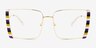 Stay True Gold MetalEyeglass Frames from EyeBuyDirect, Front View