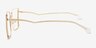 Stay True Gold MetalEyeglass Frames from EyeBuyDirect, Side View