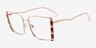 Stay True Rose Gold Multicolor MetalEyeglass Frames from EyeBuyDirect, Angle View
