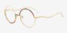 Love More Gold MetalEyeglass Frames from EyeBuyDirect, Angle View