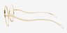 Love More Gold MetalEyeglass Frames from EyeBuyDirect, Side View