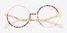 Love More Gold MetalEyeglass Frames from EyeBuyDirect, Closed View