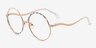 Love More Rose Gold MetalEyeglass Frames from EyeBuyDirect, Angle View