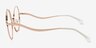 Love More Rose Gold MetalEyeglass Frames from EyeBuyDirect, Side View