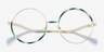 Love More Silver MetalEyeglass Frames from EyeBuyDirect, Closed View