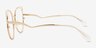 Free Spirit Rainbow Gold MetalEyeglass Frames from EyeBuyDirect, Side View