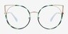 Free Spirit Multicolor Silver MetalEyeglass Frames from EyeBuyDirect, Front View