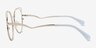 Free Spirit Multicolor Silver MetalEyeglass Frames from EyeBuyDirect, Side View