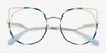 Free Spirit Multicolor Silver MetalEyeglass Frames from EyeBuyDirect, Closed View