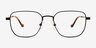 Shiloh Black MetalEyeglass Frames from EyeBuyDirect, Front View