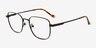 Shiloh Black MetalEyeglass Frames from EyeBuyDirect, Angle View