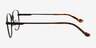 Shiloh Black MetalEyeglass Frames from EyeBuyDirect, Side View