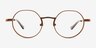 Danbury Bronze MetalEyeglass Frames from EyeBuyDirect, Front View