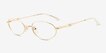 Optura Gold Alternative MaterialsEyeglass Frames from EyeBuyDirect, Angle View