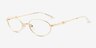Optura Gold Alternative MaterialsEyeglass Frames from EyeBuyDirect, Angle View