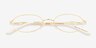 Optura Gold Alternative MaterialsEyeglass Frames from EyeBuyDirect, Closed View