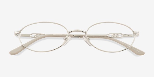 Optura Silver Alternative MaterialsEyeglass Frames from EyeBuyDirect, Closed View