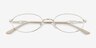 Optura Argenté Matériaux biosourcésMontures de lunettes de vue d'EyeBuyDirect, Vue Rapprochée